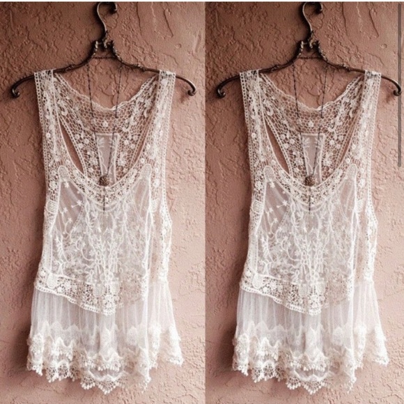 BoHo Lace Bikini Cover-up - Picture 3 of 5